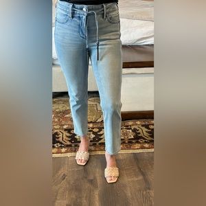 White House Black Market straight leg denim 0P